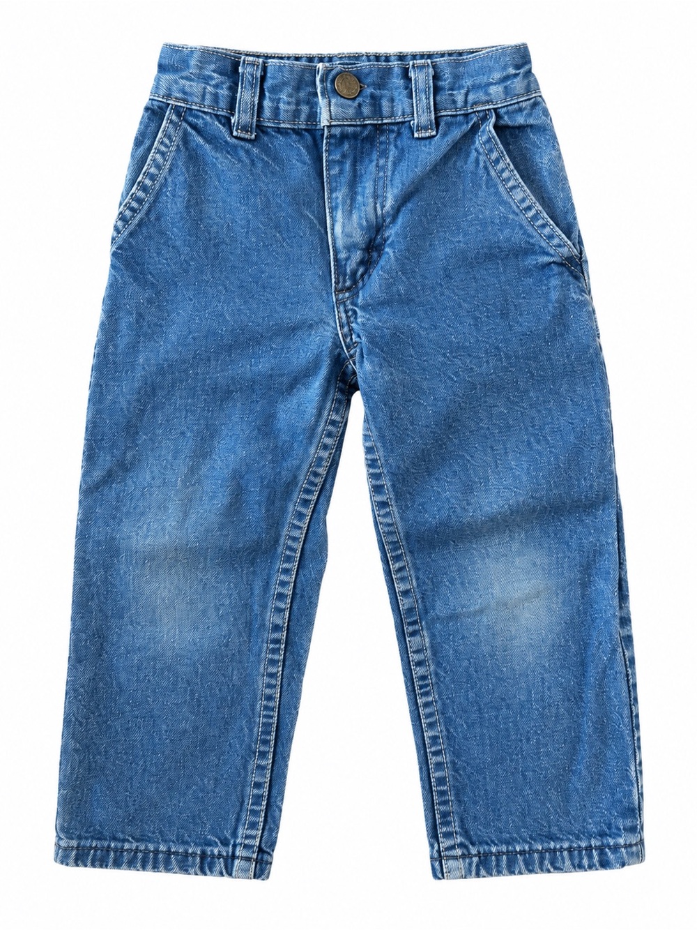 Vintage OshKosh B’Gosh 2T Denim Carpenter Jeans Blue Made in USA Style